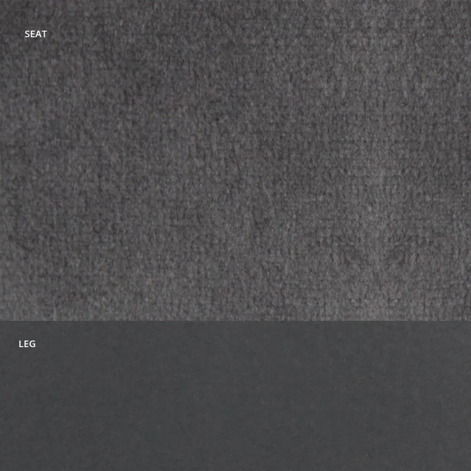 Chair in Velvet and RAL Lacquered Steel Made in Italy 4 Pieces - Mariapina Viadurini