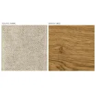 Modern lounge chair in different fabrics with wooden shell - Wolter Viadurini