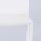 Modern Lounge Chair in Eco-Leather and Metal Made in Italy - Reka Viadurini