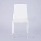 Modern Lounge Chair in Eco-Leather and Metal Made in Italy - Reka Viadurini