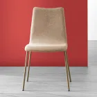 Monocoque Chair in Fabric of Different Finishes Made in Italy - Morgana Viadurini