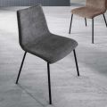 Monocoque Chair in Fabric of Different Finishes Made in Italy - Morgana