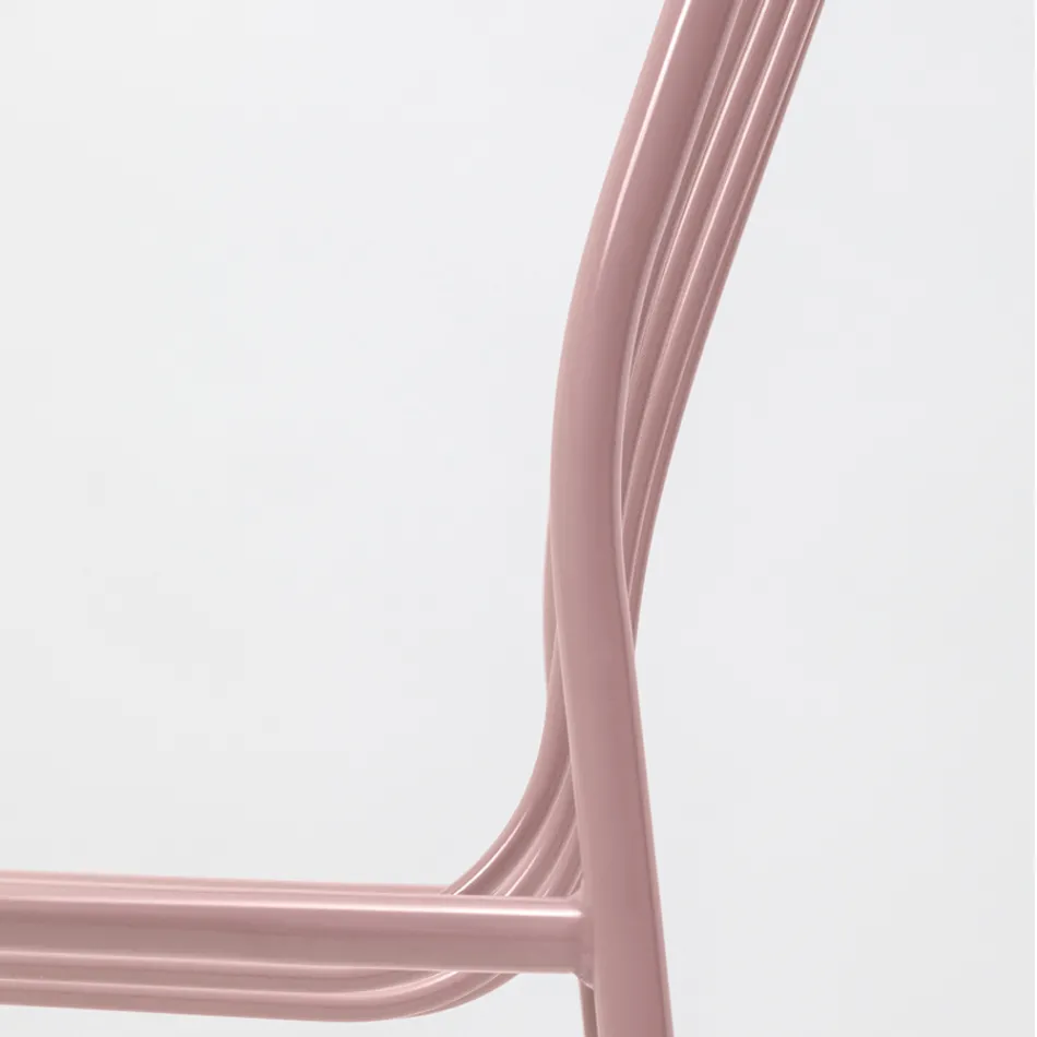 Stackable Metal Chair for Outdoor Made in Italy 2 Pieces - Simply Viadurini