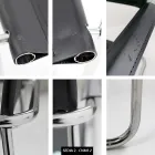 Conference Room or Meeting Room Chair in Black Leather and Metal – Cirillo1/2 Viadurini