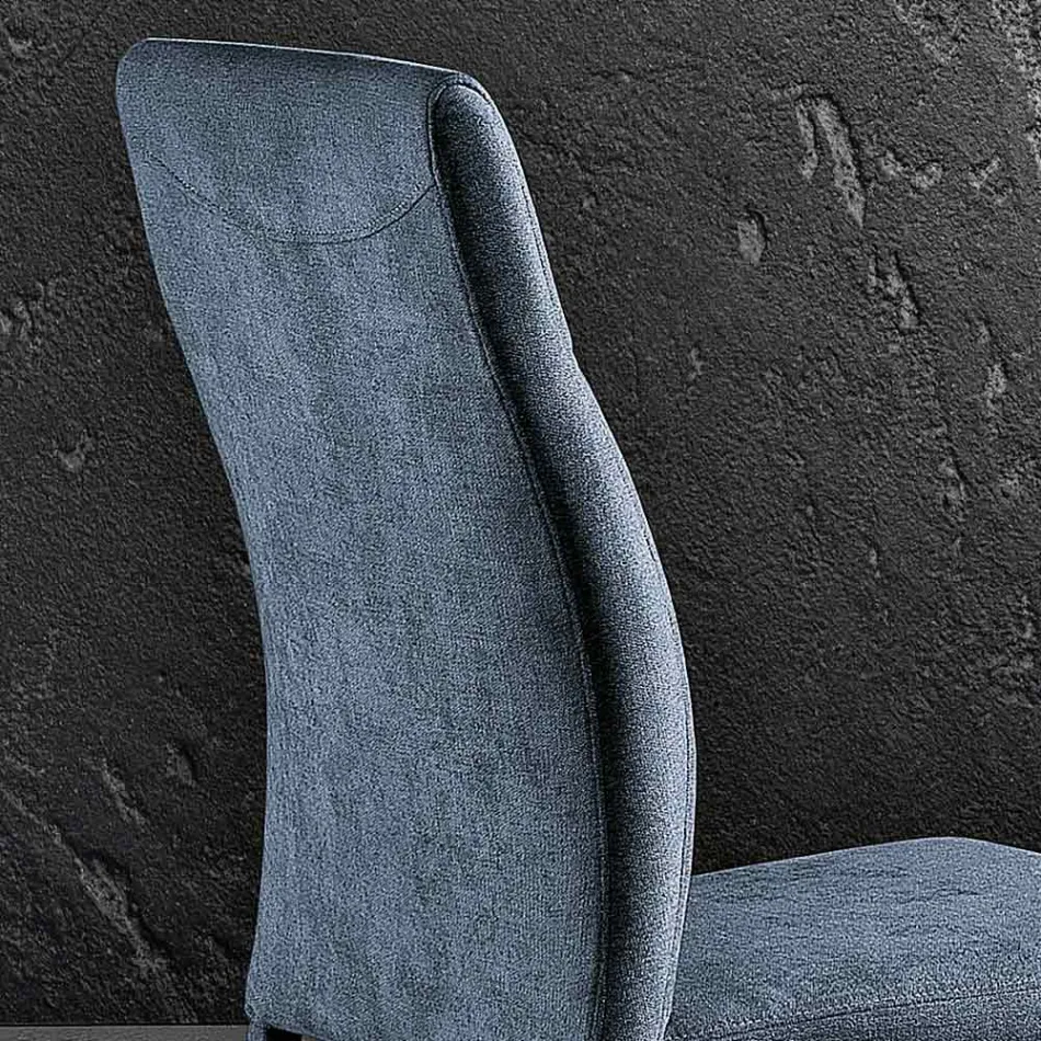 Design dining room chair in fabric made in Italy, Luigina Viadurini