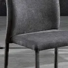 Design dining room chair in fabric made in Italy, Luigina Viadurini