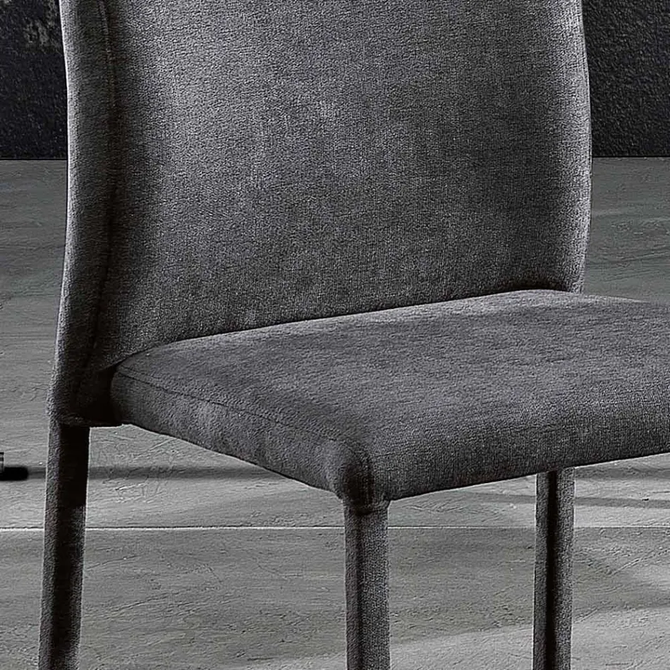 Design dining room chair in fabric made in Italy, Luigina Viadurini