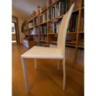 Designer Dining Room Chair Covered in Leather Made in Italy - Sissy Viadurini