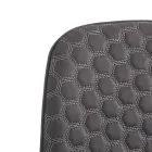 Dining Room Chair in Microfiber and Matt Black Metal 4 Pieces - Jake Viadurini