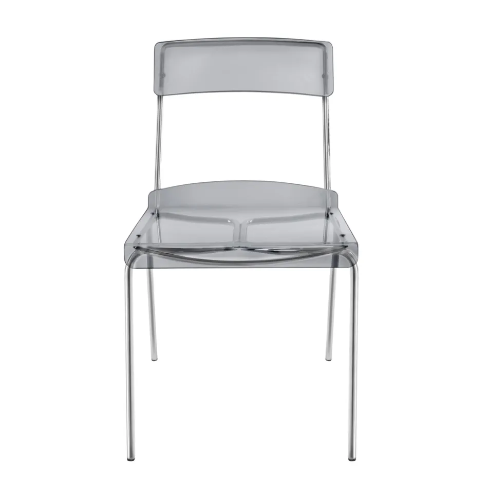 Plexiglass Dining Room Chair Made in Italy 2 Pieces - Charlotte Viadurini