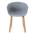 Dining Room Chair in Polypropylene and Metal 4 Pieces - Severina Viadurini