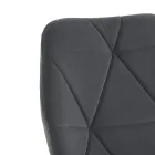 Dining Room Chair in Fabric and Golden Metal 4 Pieces - Smeralda Viadurini