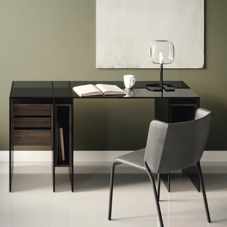 Dining Room Chair Covered in Ecoleather Made in Italy - Giulia Viadurini