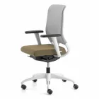 Swivel Ergonomic Design Office Chair with Armrests and Wheels - Meliva Viadurini