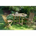 Folding Garden Chair in Natural Teak - Yggdrasil Viadurini