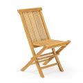 Folding Garden Chair in Natural Teak - Yggdrasil