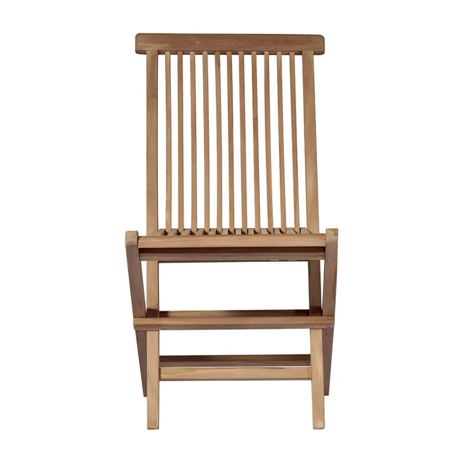 Folding Garden Chair Made of Teak - Bright Viadurini