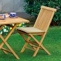 Folding Garden Chair Made of Teak - Bright