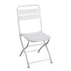 Folding Garden Chair Made Entirely of Metal - Ribbon Viadurini