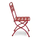 Folding Garden Chair Made Entirely of Metal - Ribbon Viadurini
