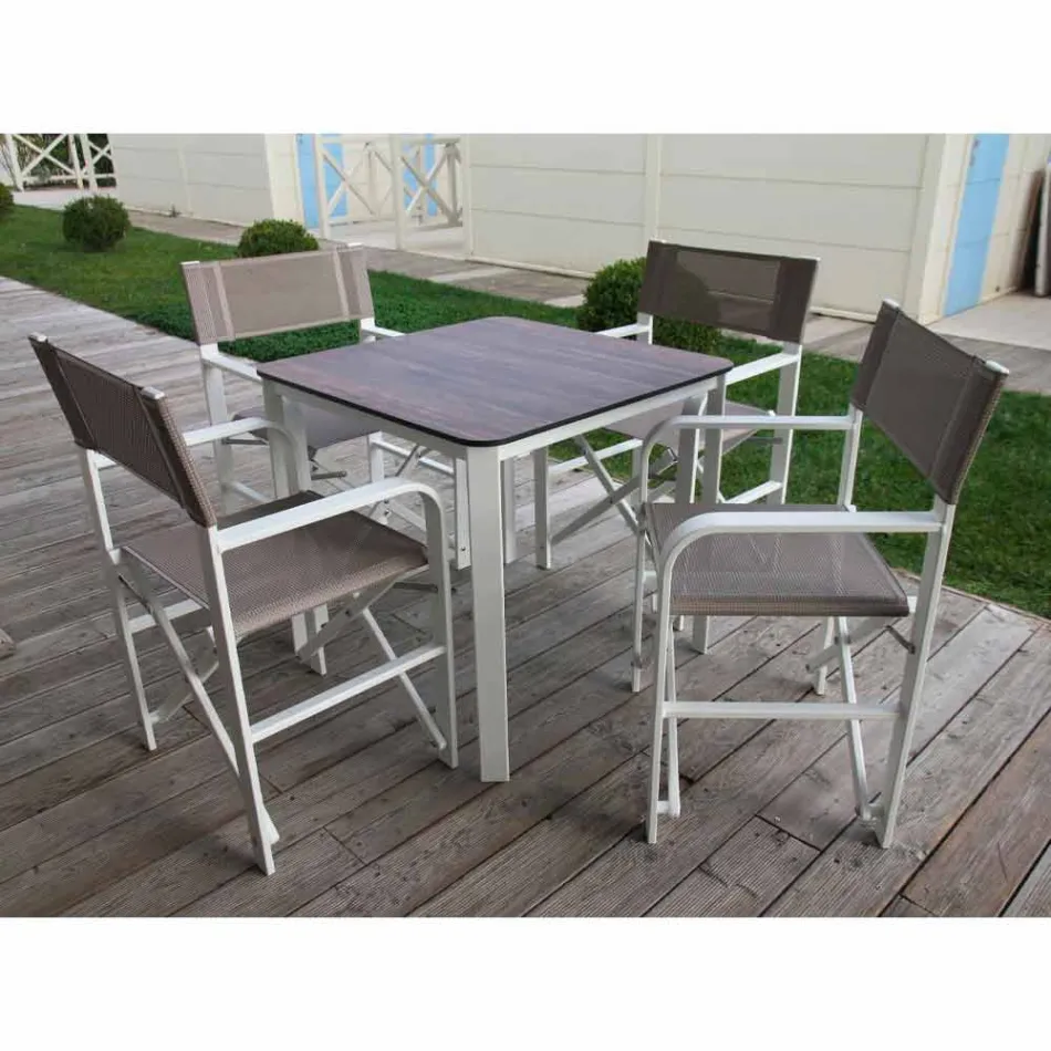 Folding Director Chair in Canvas Made in Italy, 2 Pieces - Susy Viadurini