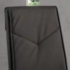 2 Piece Upholstered Hammered Faux Leather Dining Room Chair - Robocop Viadurini