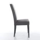 Dining Room Chair in Microfiber and Wood Made in Italy 2 Pieces - Simonella Viadurini