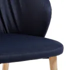 Dining Room Chair in Elegant Modern Design Fabric - Reginaldo Viadurini