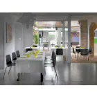 Made in Italy Metal and Polypropylene Dining Room Chair, 4 Pieces - Carlita Viadurini