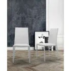 Stackable Lounge Chair, Padded and Upholstered in Eco-Leather – Monamour Viadurini