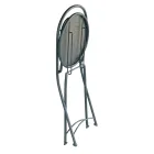 Folding Outdoor Chair in Anthracite Grey Iron 2 Pieces - Baccard Viadurini