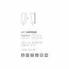 Selene Bloom handmade glass wall light in Italy 12x11 H 28 cm Viadurini