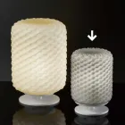 Selene Domino table lamp Ø15 H22cm, hand-blown glass Viadurini