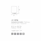 Selene Domino table lamp Ø21 H30cm, blown glass made in Italy Viadurini