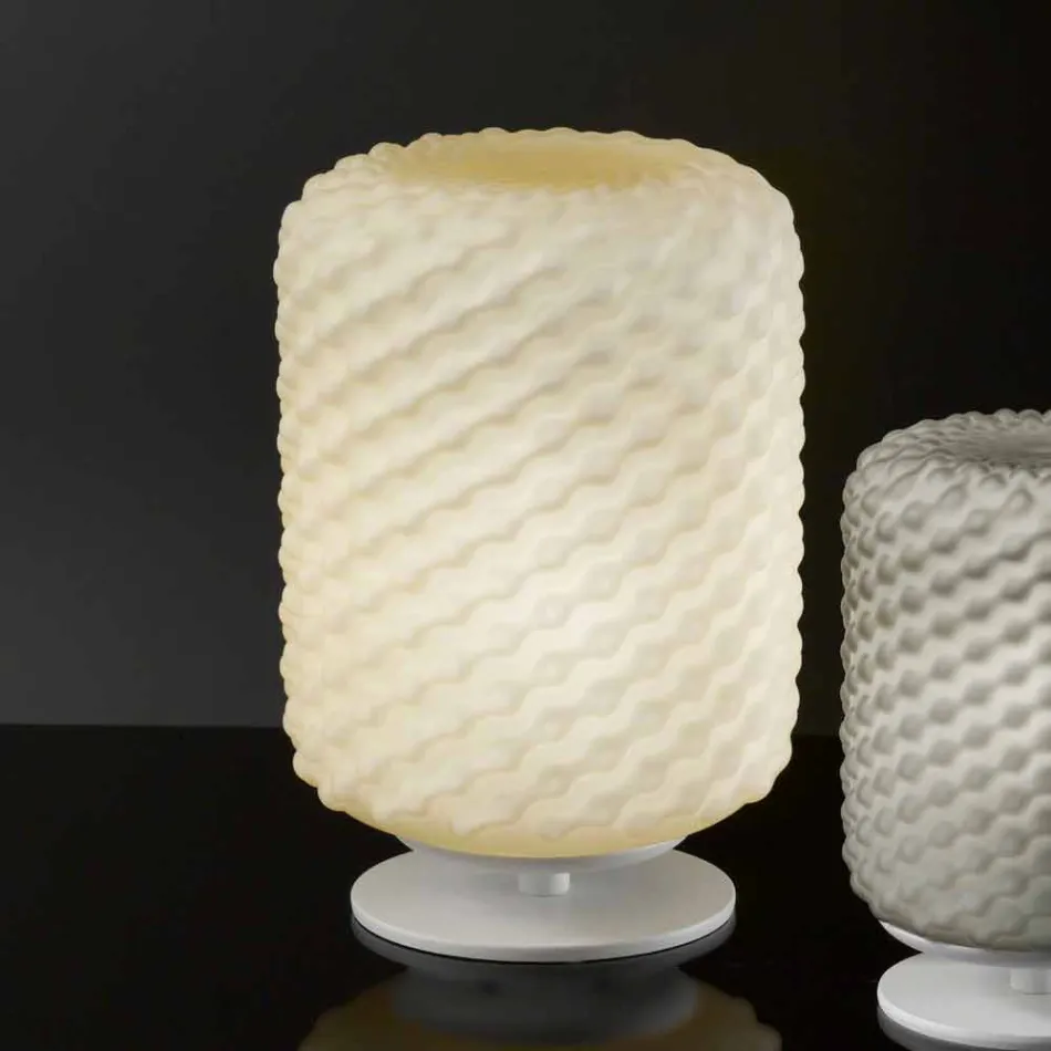 Selene Domino table lamp Ø21 H30cm, blown glass made in Italy Viadurini