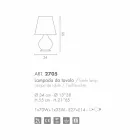 Selene Forever white blown glass table lamp Ø34 H 55cm Viadurini