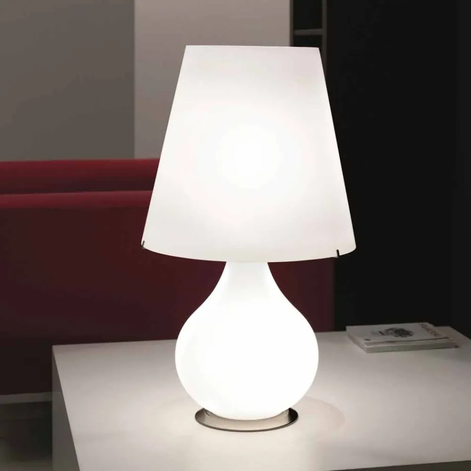 Selene Forever table lamp in blown glass Ø41 H 72cm Viadurini