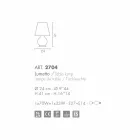 Selene Forever luminaire Ø24 H41cm, white blown glass made in Italy Viadurini