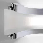 Selene Ionica applique 32x10 H16cm in steel and glass made in Italy Viadurini