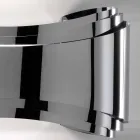 Selene Ionica wall lamp made in Italy, 30x10 H16cm, glass and steel Viadurini