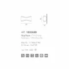 Selene Ionica wall lamp made in Italy, 30x10 H16cm, glass and steel Viadurini