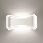 Selene Ionica wall lamp made in Italy, 40x12H20cm, steel and glass Viadurini