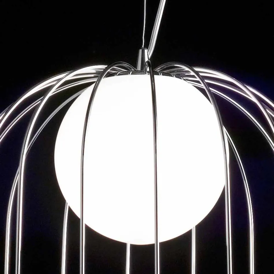 Selene Kluvì blown glass pendant lamp Ø33 H 41/150 cm Viadurini