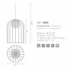 Selene Kluvì blown glass pendant lamp Ø54 H 70 / 200cm Viadurini