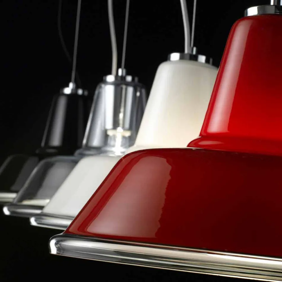 Selene Lampara blown glass pendant lamp Ø37 H 24/140 cm Viadurini