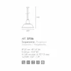 Selene Lampara blown glass pendant lamp Ø37 H 24/140 cm Viadurini