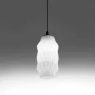Selene Origami blown glass pendant lamp Ø16 H 30 / 140cm Viadurini