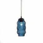 Selene Origami blown glass pendant lamp Ø16 H 30 / 140cm Viadurini