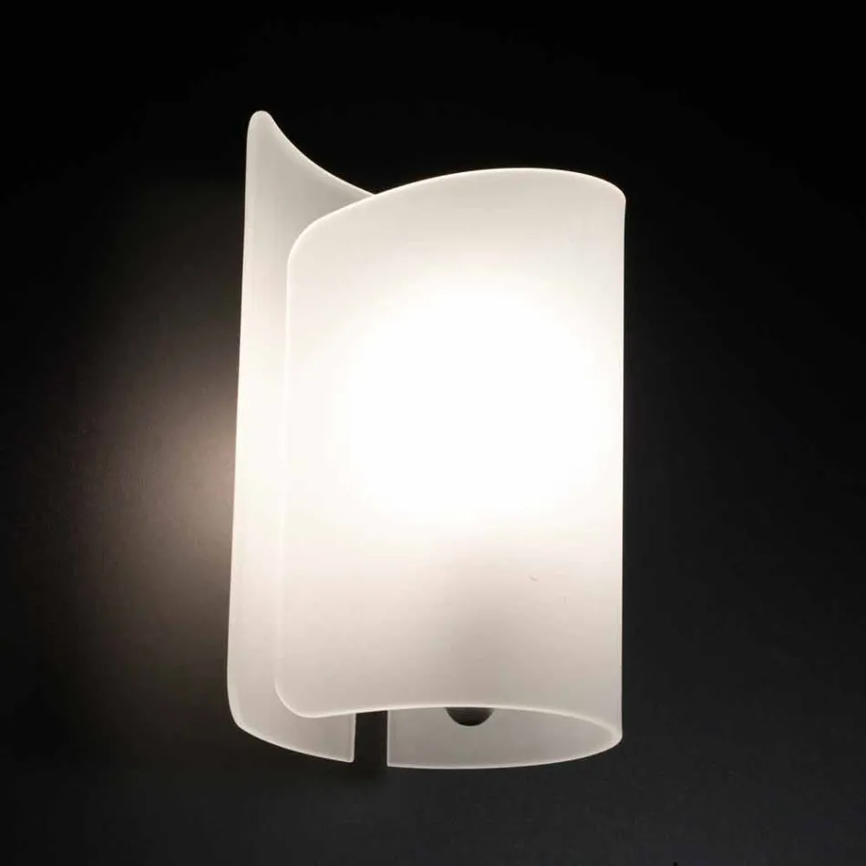 Selene Papiro modern design crystal wall light made in Italy Viadurini