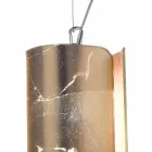 Selene Papiro modern pendant lamp in crystal Ø15 H 125cm Viadurini